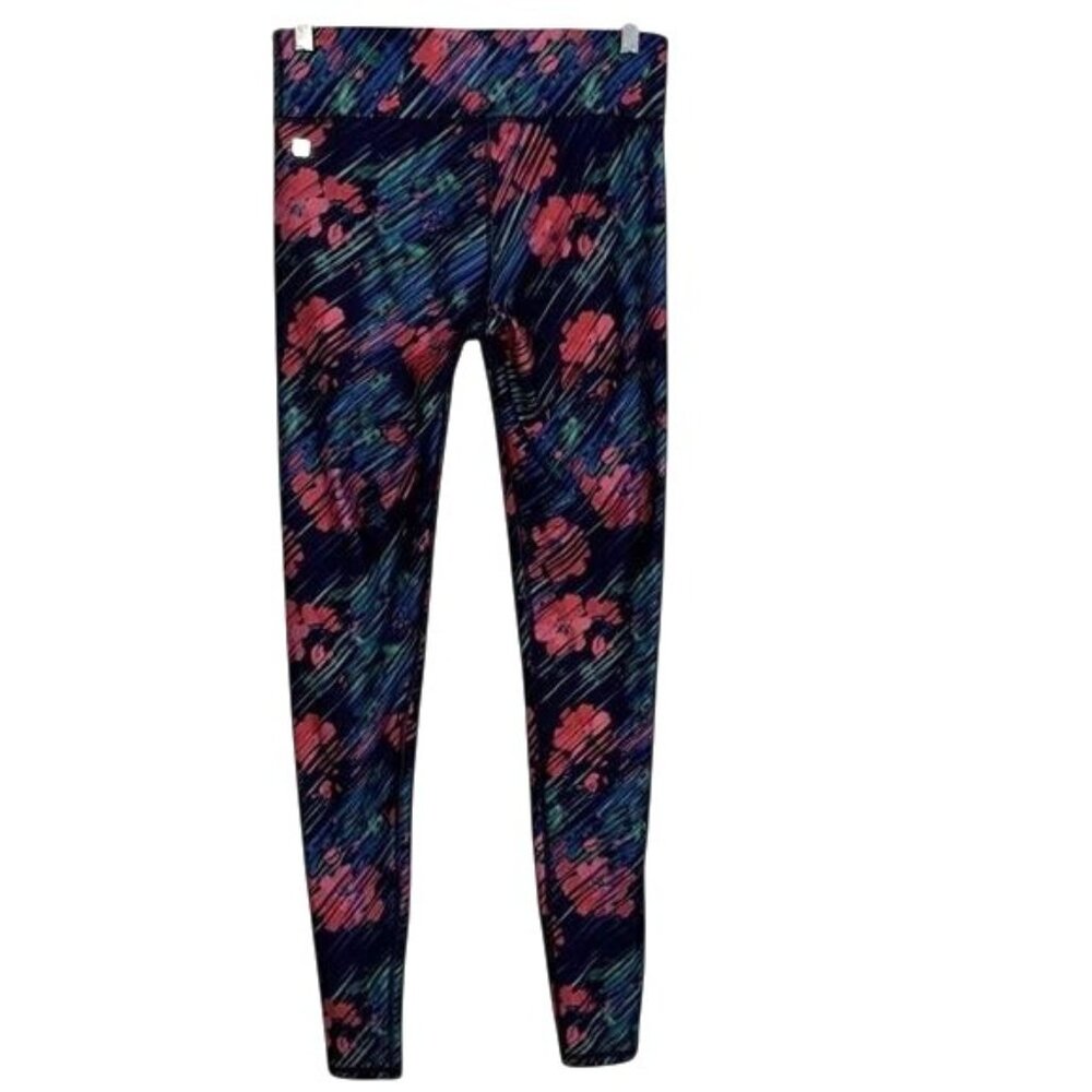 Floral Print Leggings Womens M  Size